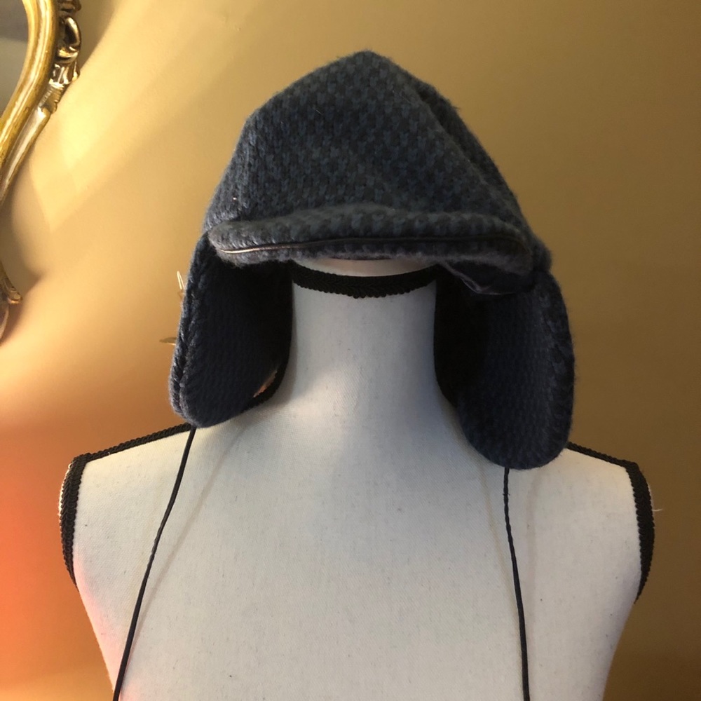Blue Quilted Winter Hat